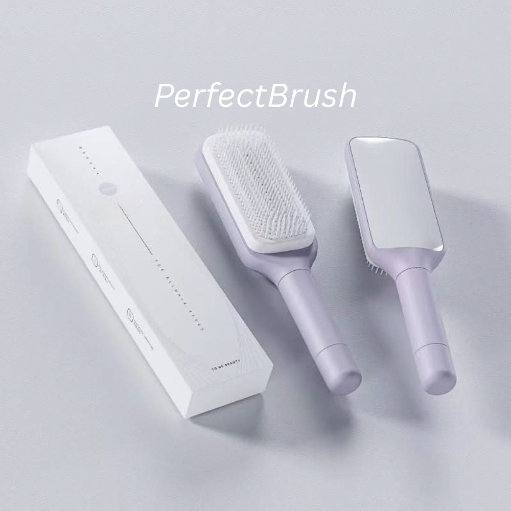PerfectBrush™ | Selbstreinigende Haarbürste für mühelose Haarpflege