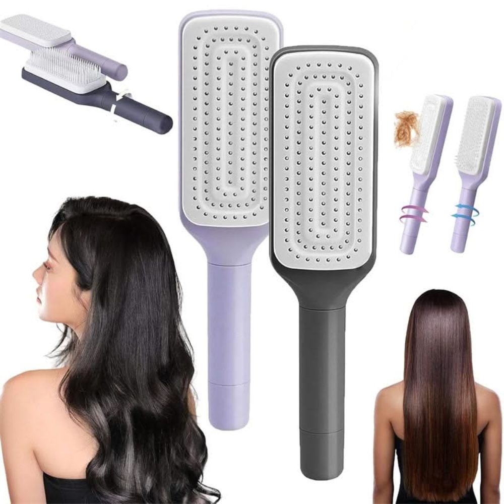 PerfectBrush™ | Selbstreinigende Haarbürste für mühelose Haarpflege