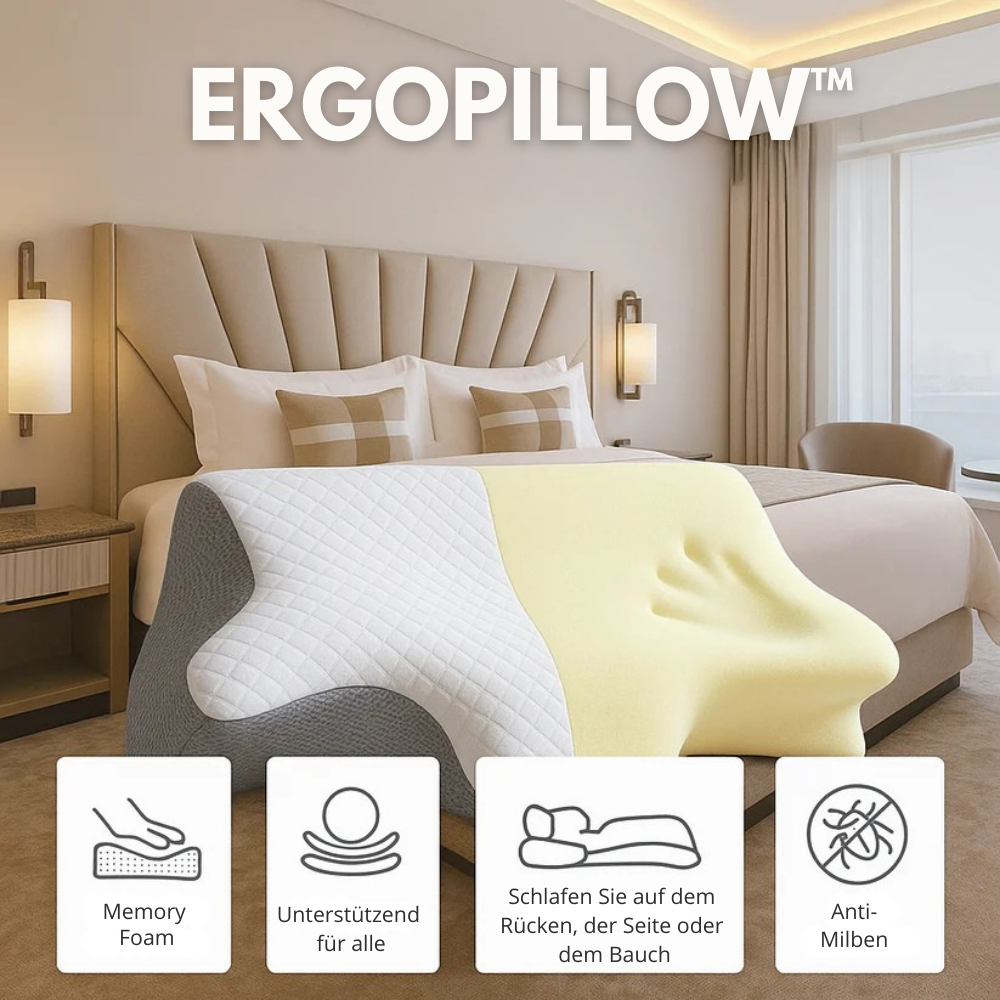 ErgoPillow™ | Die kleine Veränderung, die Ihren Schlaf verändert