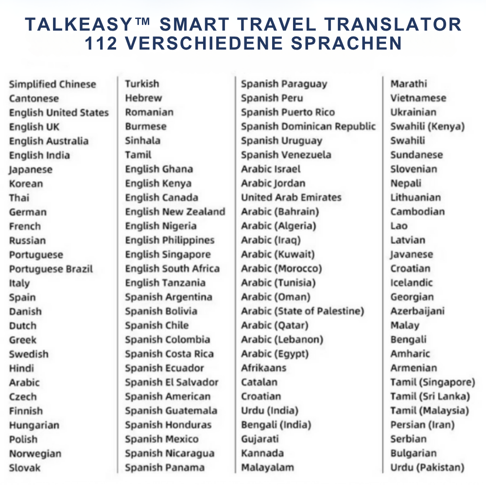 TalkEasy™ | Dein ultimativer Reiseübersetzer in Taschenformat!