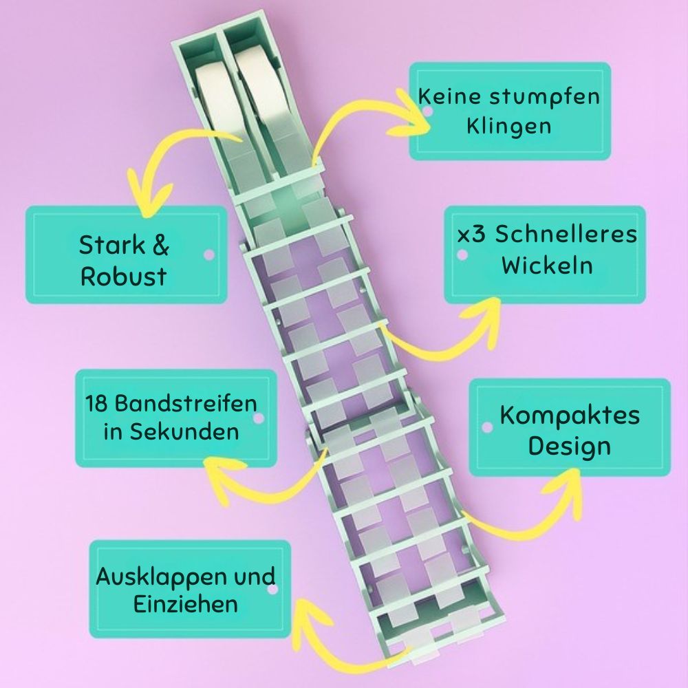 TapeBuddy™ | Befestigen Sie mehrere Stücke Klebeband im Handumdrehen – perfekt für Geschenke oder im Büro!