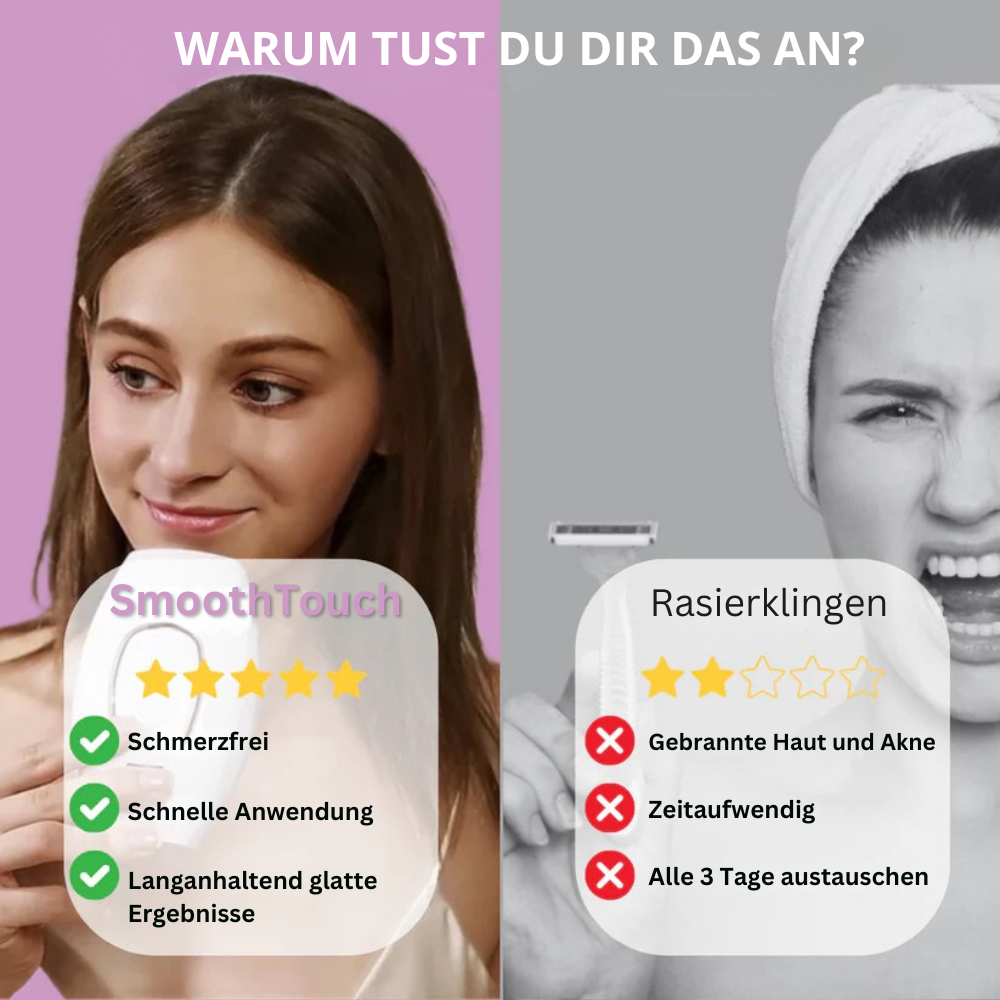 SmoothTouch™ | Die führende Laserhaarentfernung für zu Hause
