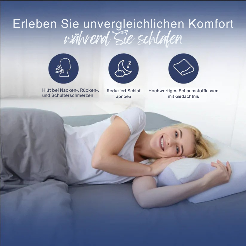 ErgoPillow™ | Die kleine Veränderung, die Ihren Schlaf verändert
