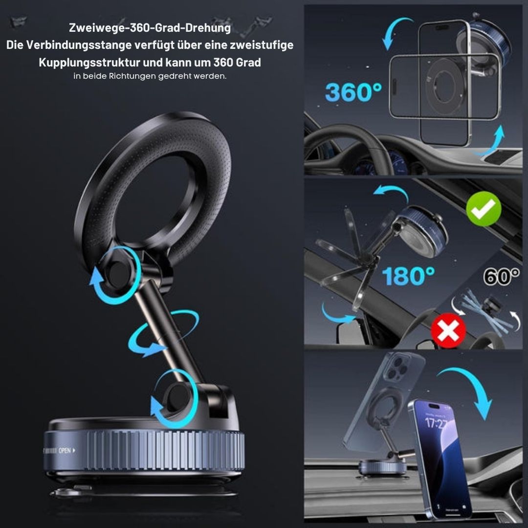 MagLock™ 360° | Faltbare Magnet-Handyhalterung