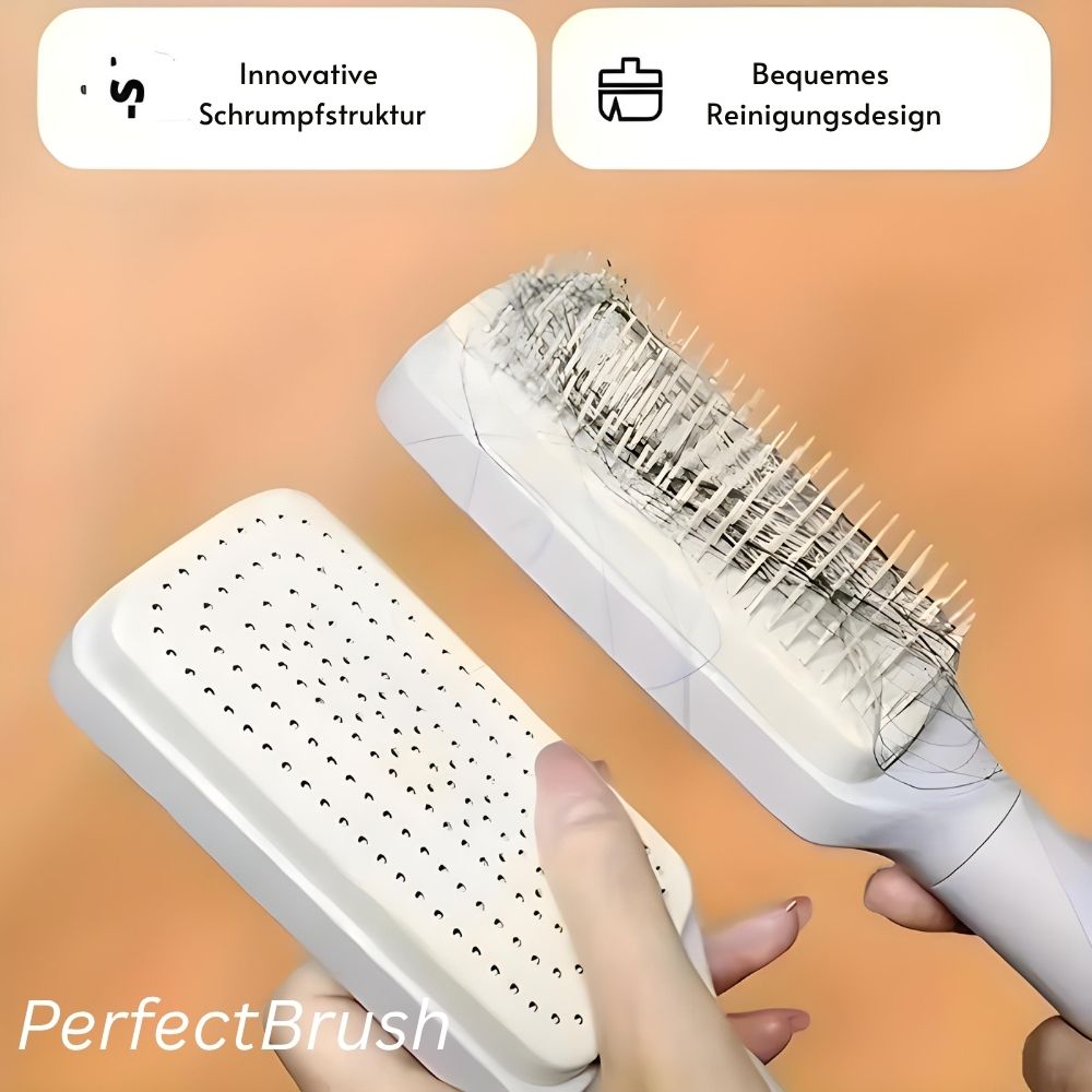 PerfectBrush™ | Selbstreinigende Haarbürste für mühelose Haarpflege