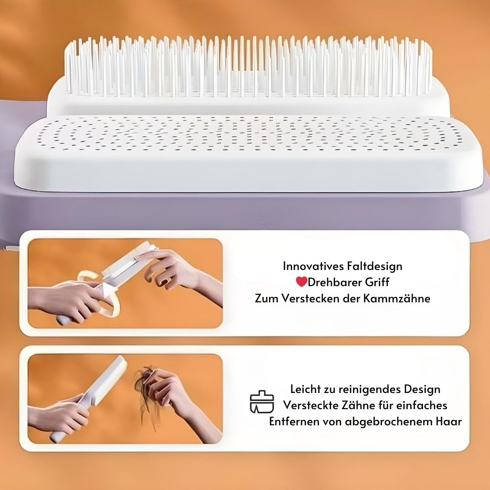 PerfectBrush™ | Selbstreinigende Haarbürste für mühelose Haarpflege
