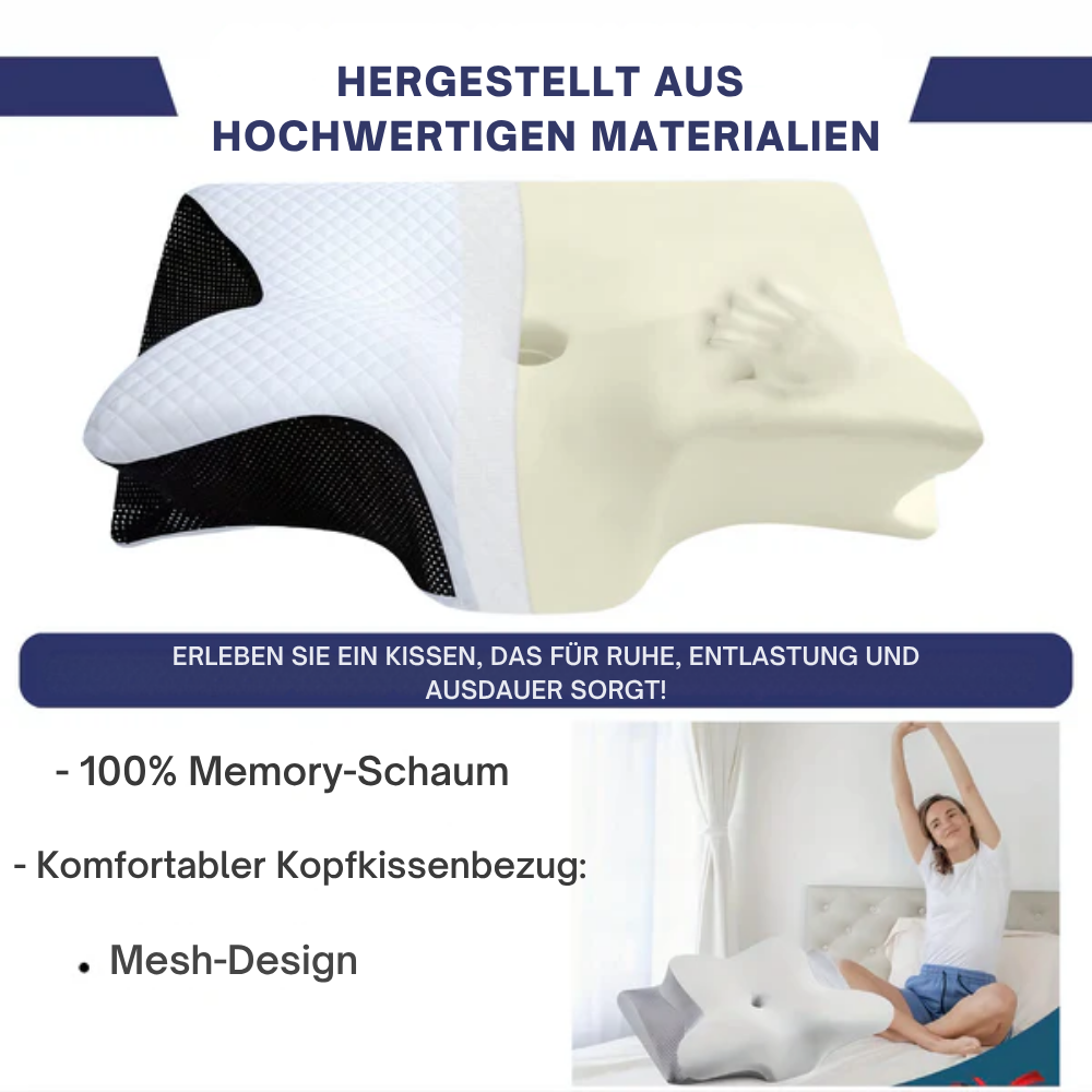 ErgoPillow™ | Die kleine Veränderung, die Ihren Schlaf verändert