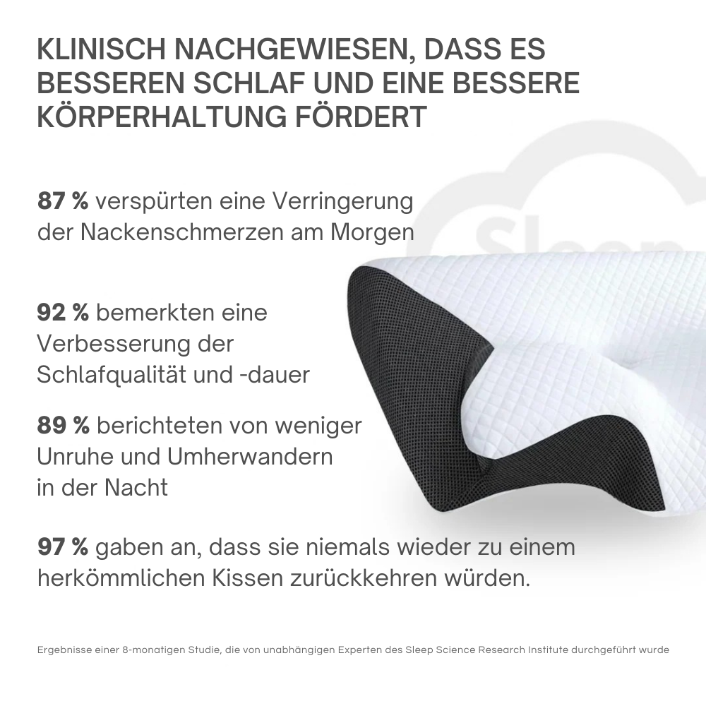 ErgoPillow™ | Die kleine Veränderung, die Ihren Schlaf verändert