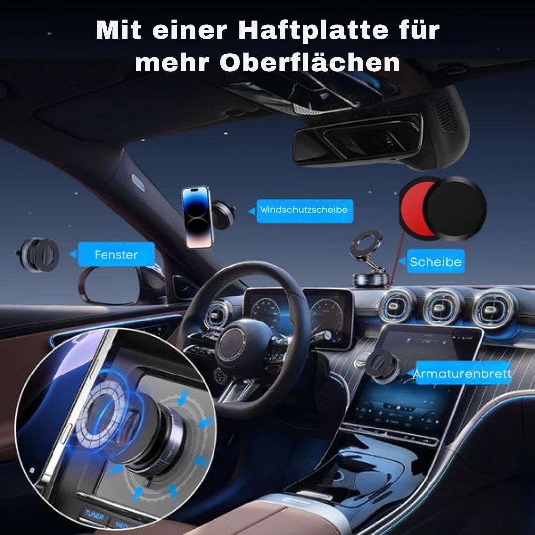 MagLock™ 360° | Faltbare Magnet-Handyhalterung