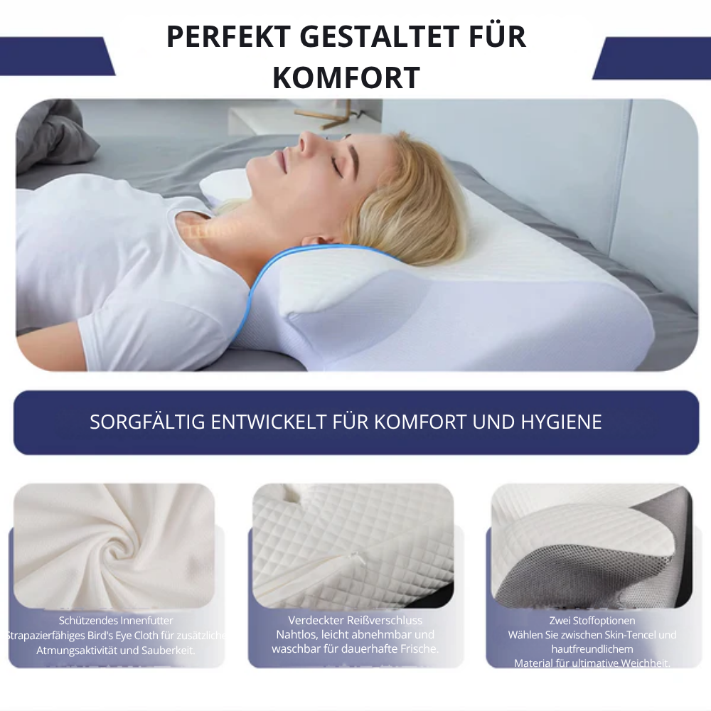 ErgoPillow™ | Die kleine Veränderung, die Ihren Schlaf verändert