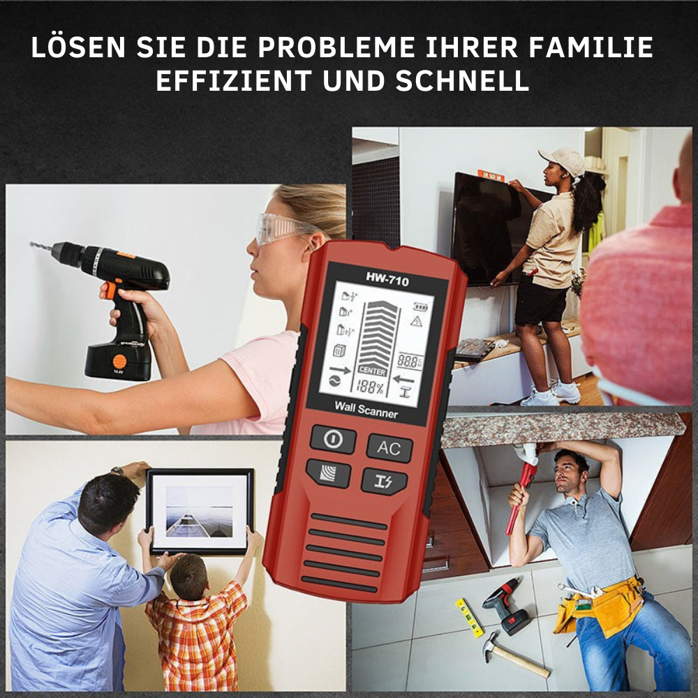 WallScanner™ | Vermeiden Sie teure Fehler – sichern Sie sich Struktur und Leitungen in Ihren Wänden