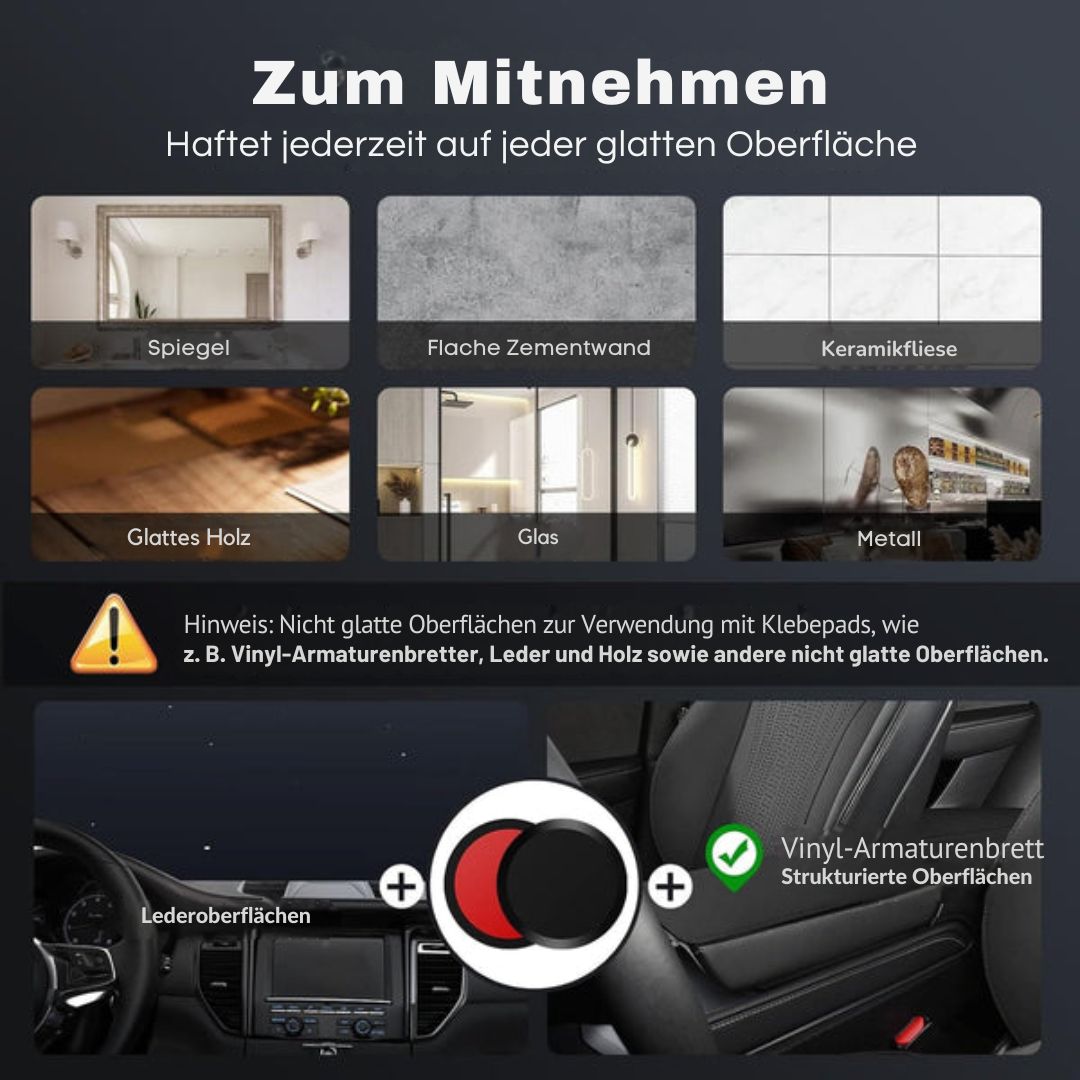 MagLock™ 360° | Faltbare Magnet-Handyhalterung