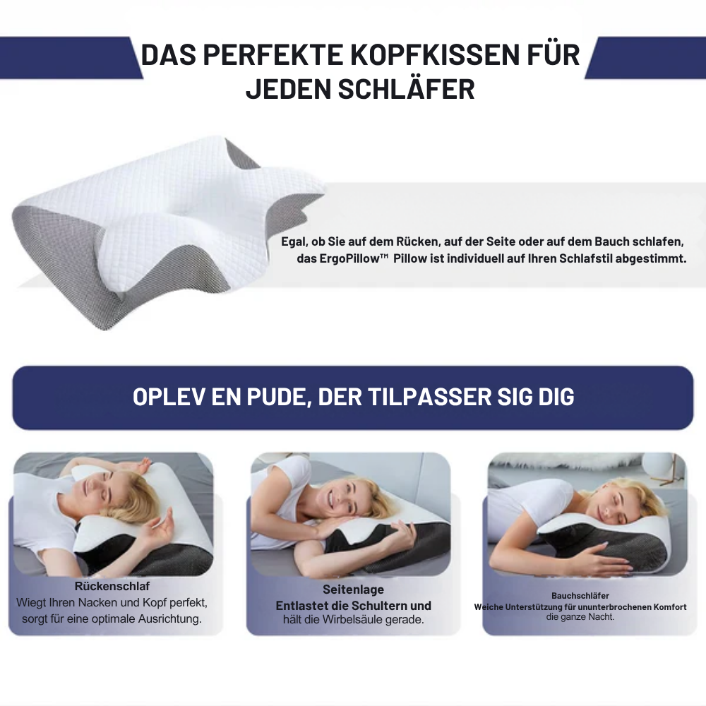 ErgoPillow™ | Die kleine Veränderung, die Ihren Schlaf verändert