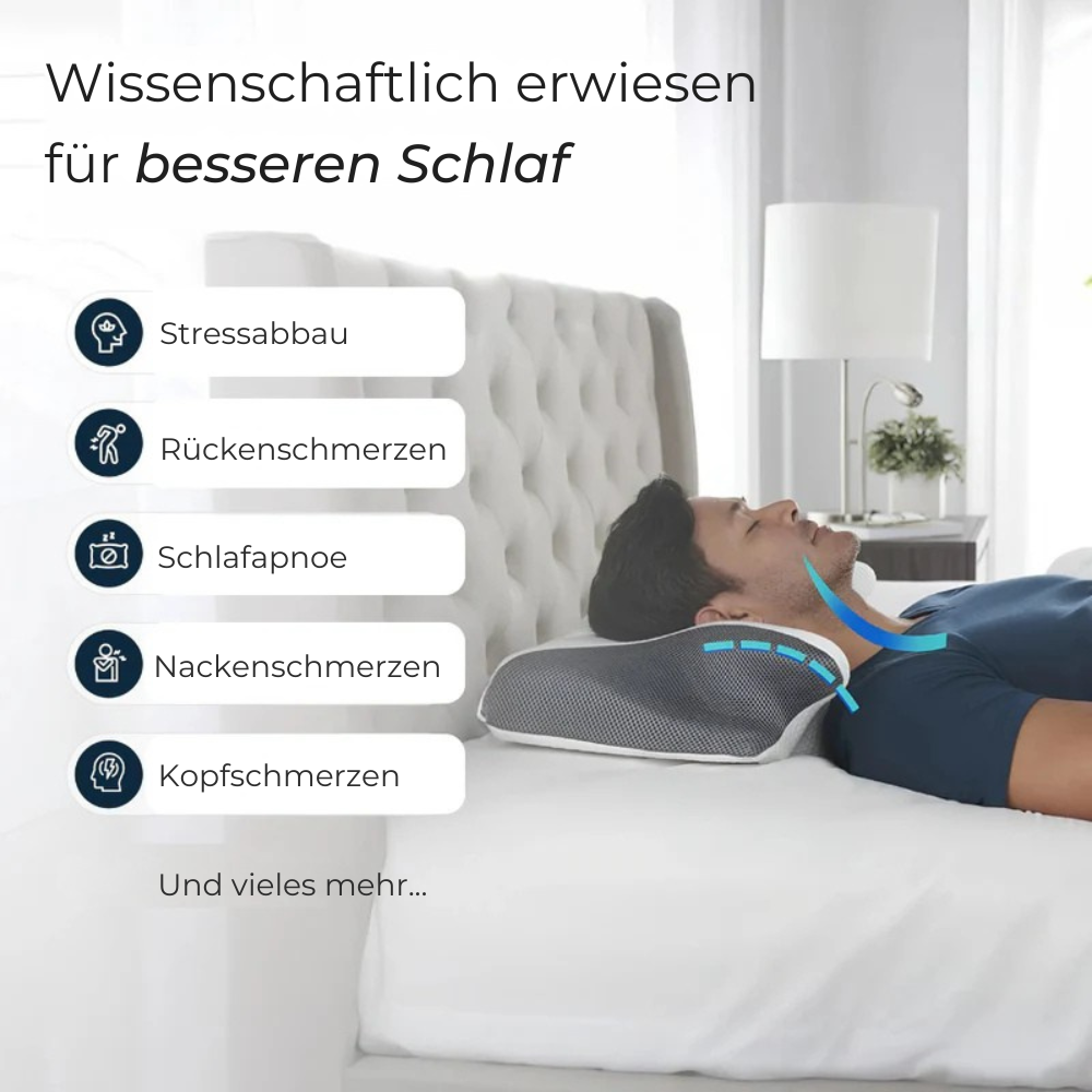 ErgoPillow™ | Die kleine Veränderung, die Ihren Schlaf verändert
