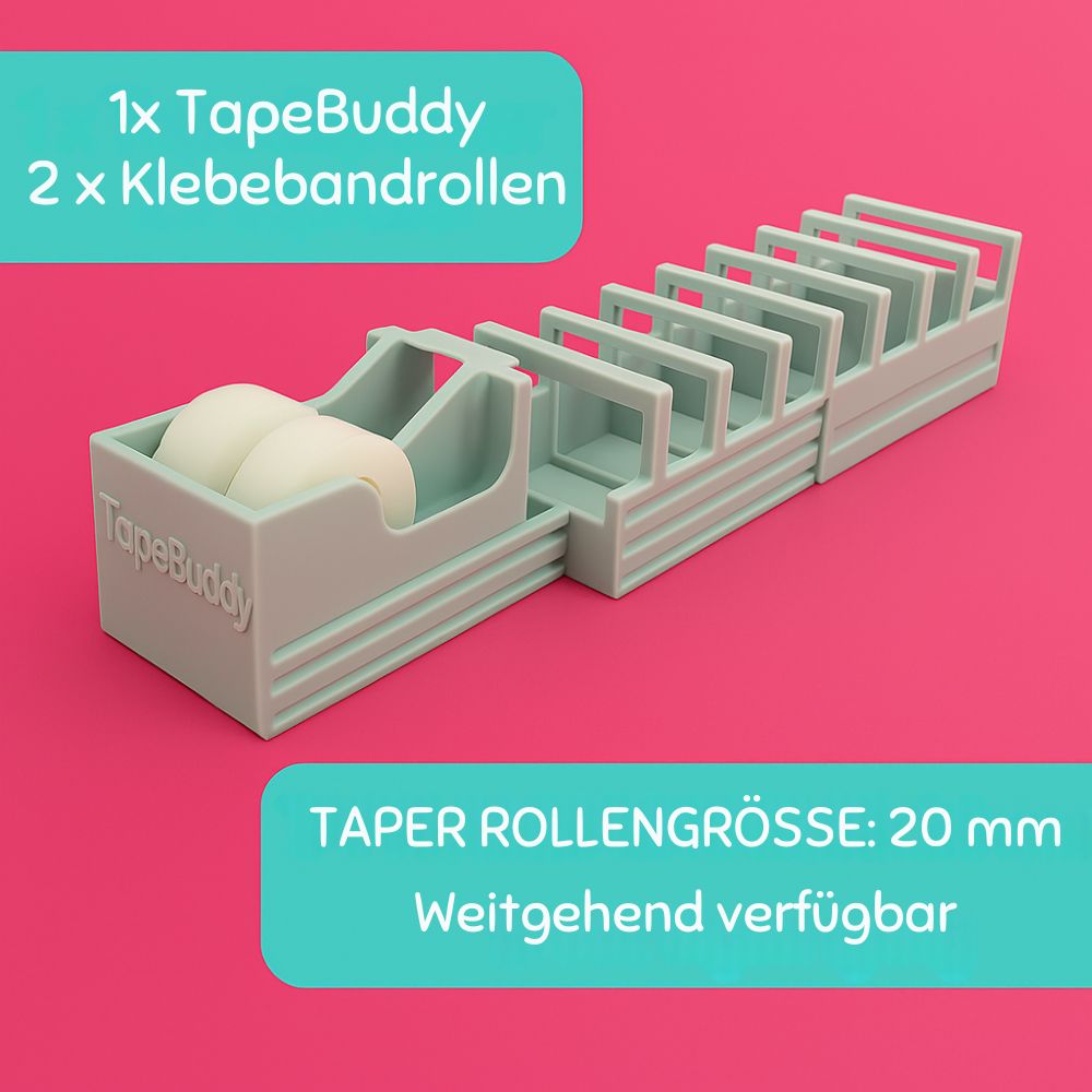 TapeBuddy™ | Befestigen Sie mehrere Stücke Klebeband im Handumdrehen – perfekt für Geschenke oder im Büro!