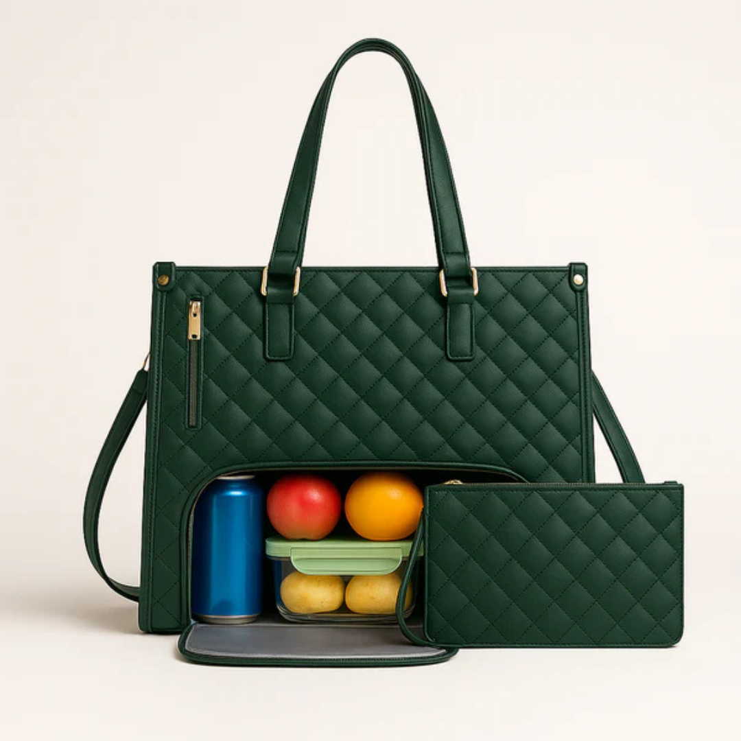 LuxeCarry™ | Alt-i-en Tasche für Arbeit, Mittagessen und Laptop