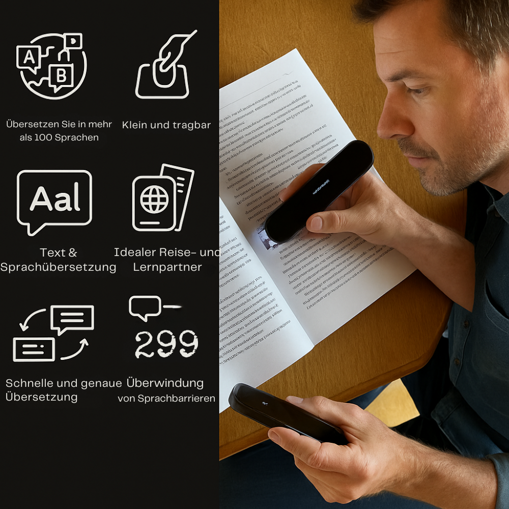 TalkEasy™ | Dein ultimativer Reiseübersetzer in Taschenformat!