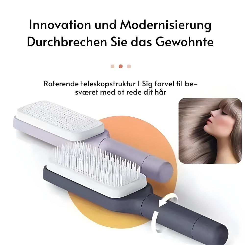 PerfectBrush™ | Selbstreinigende Haarbürste für mühelose Haarpflege