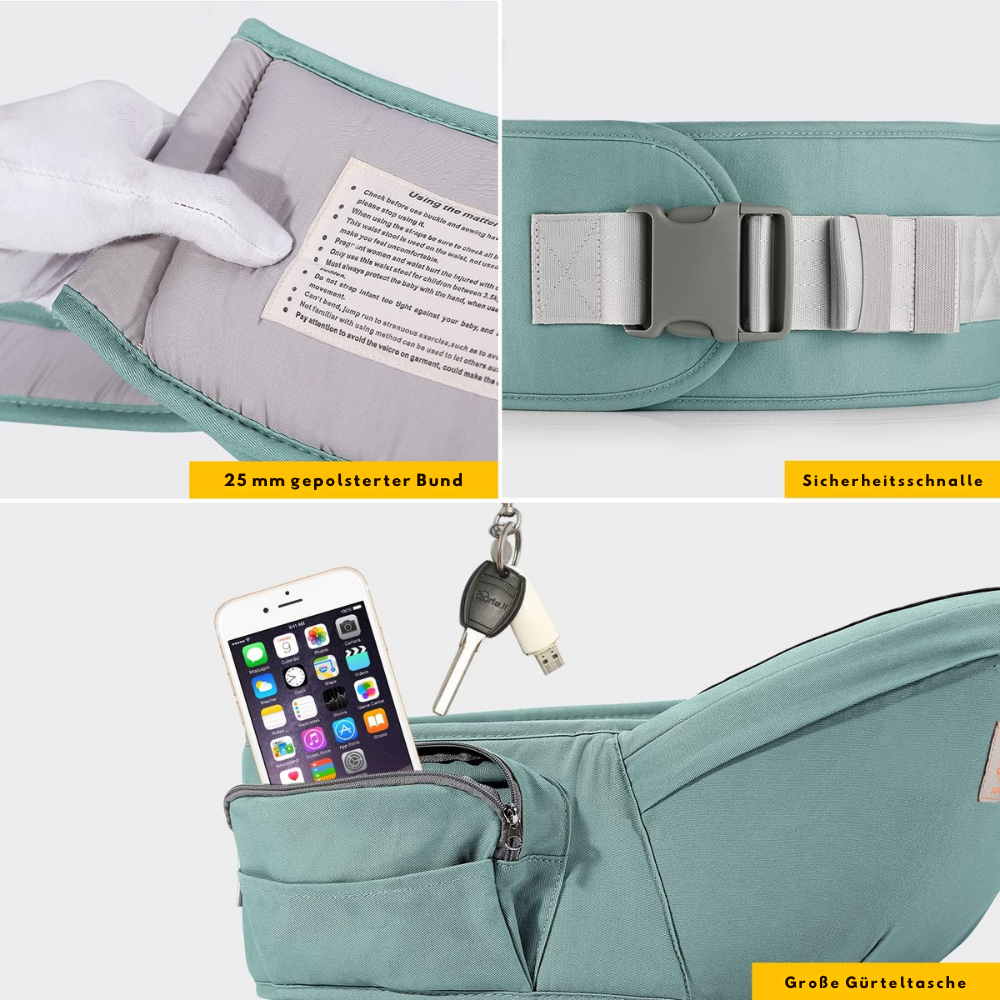 HipCarry™ | Ergonomischer Komfort, der es einfach macht, das Kind zu tragen