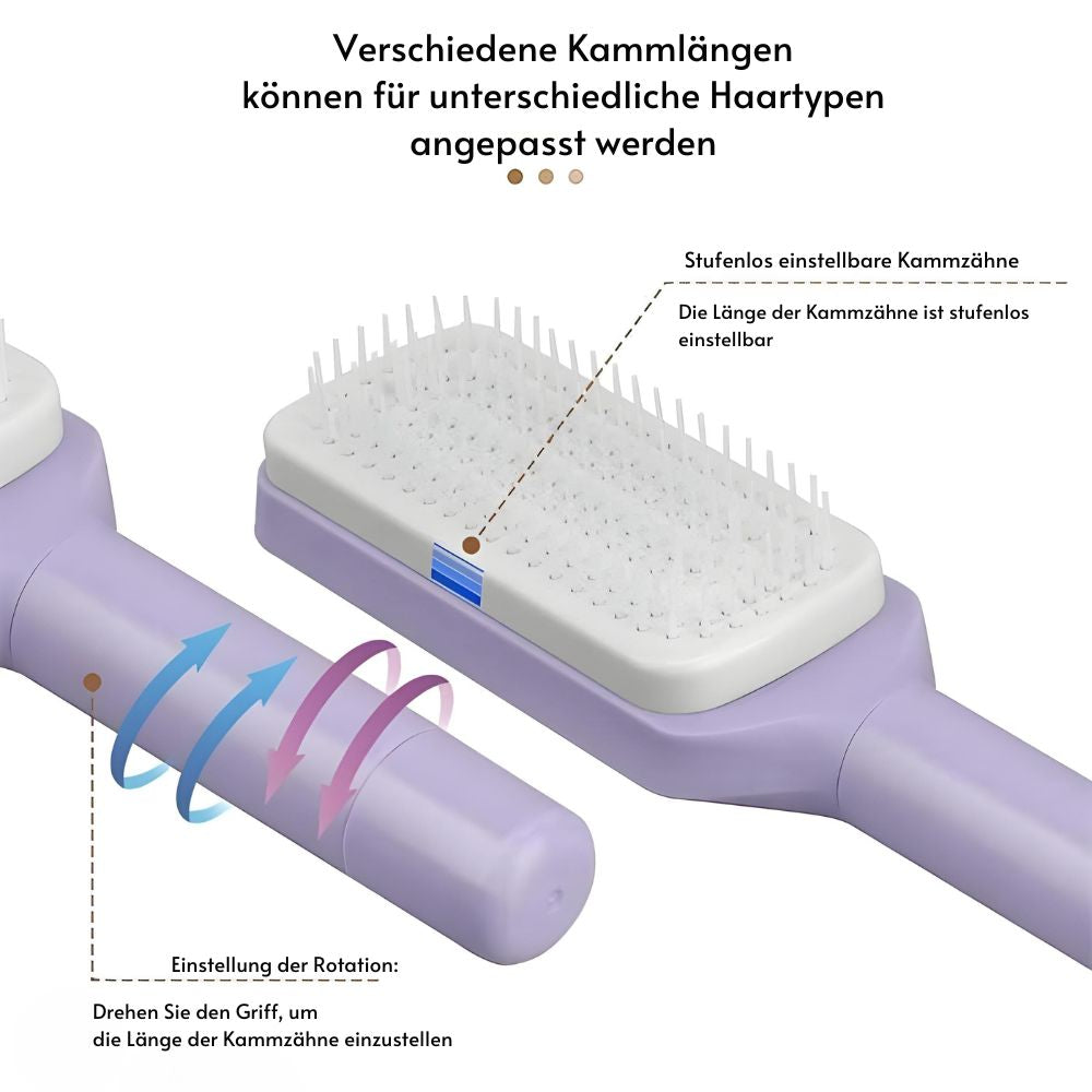PerfectBrush™ | Selbstreinigende Haarbürste für mühelose Haarpflege