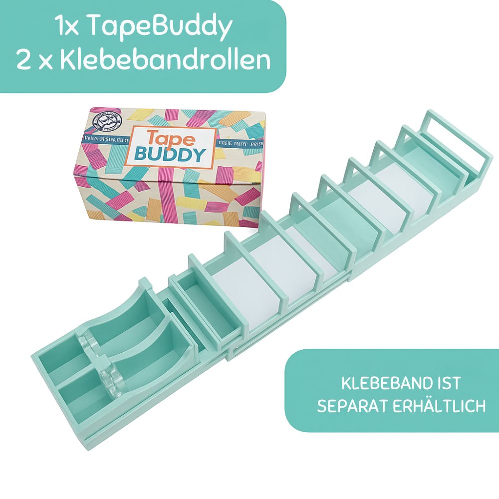 TapeBuddy™ | Befestigen Sie mehrere Stücke Klebeband im Handumdrehen – perfekt für Geschenke oder im Büro!