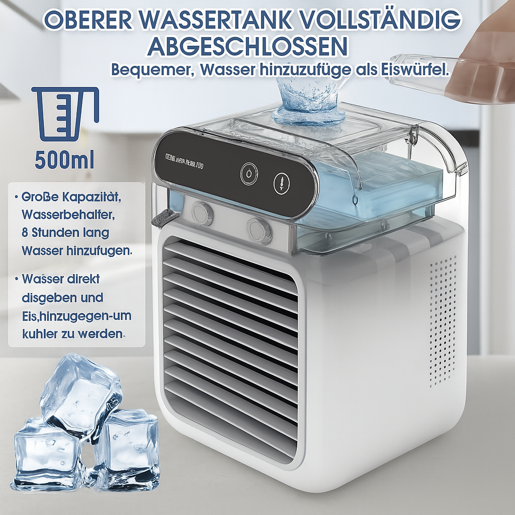 MiniCool™ | Tragbare Klimaanlage mit Kühl- und Befeuchtungsfunktionen