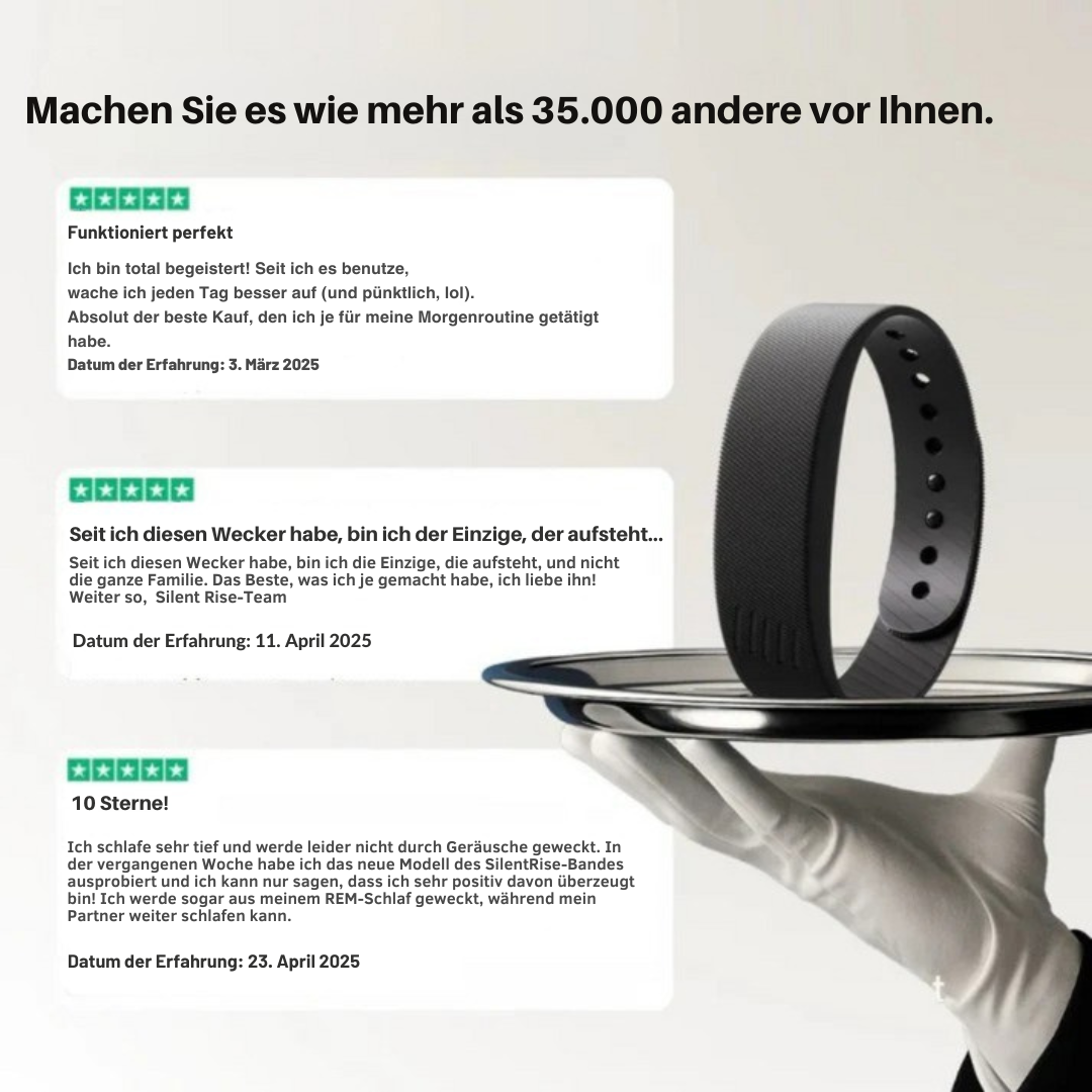 SilentRise™ | Der smarte vibrierende Wecker für Tiefschläfer🌙