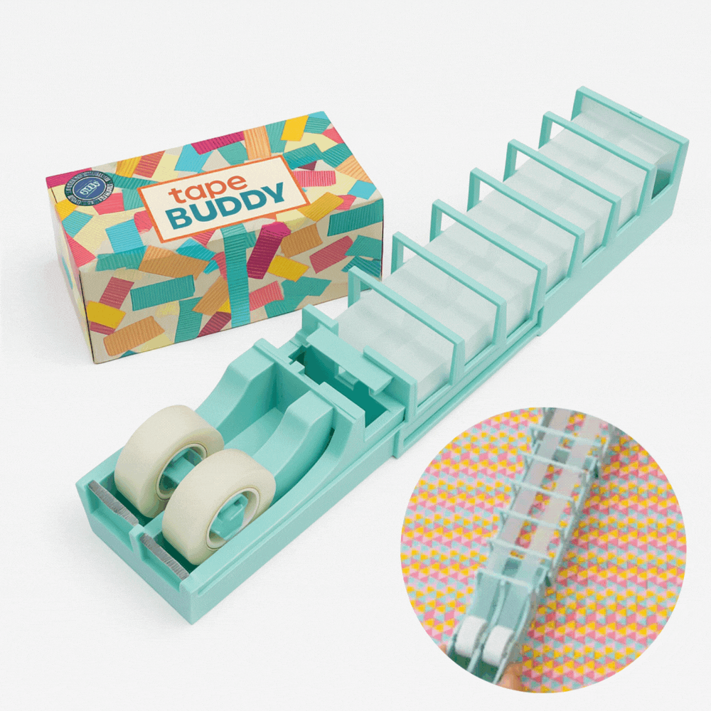 TapeBuddy™ | Befestigen Sie mehrere Stücke Klebeband im Handumdrehen – perfekt für Geschenke oder im Büro!
