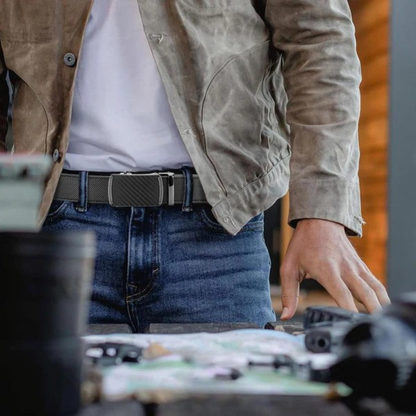 SnapFit™ | Leder Ratelgürtel mit Verstellbarem Schnalle