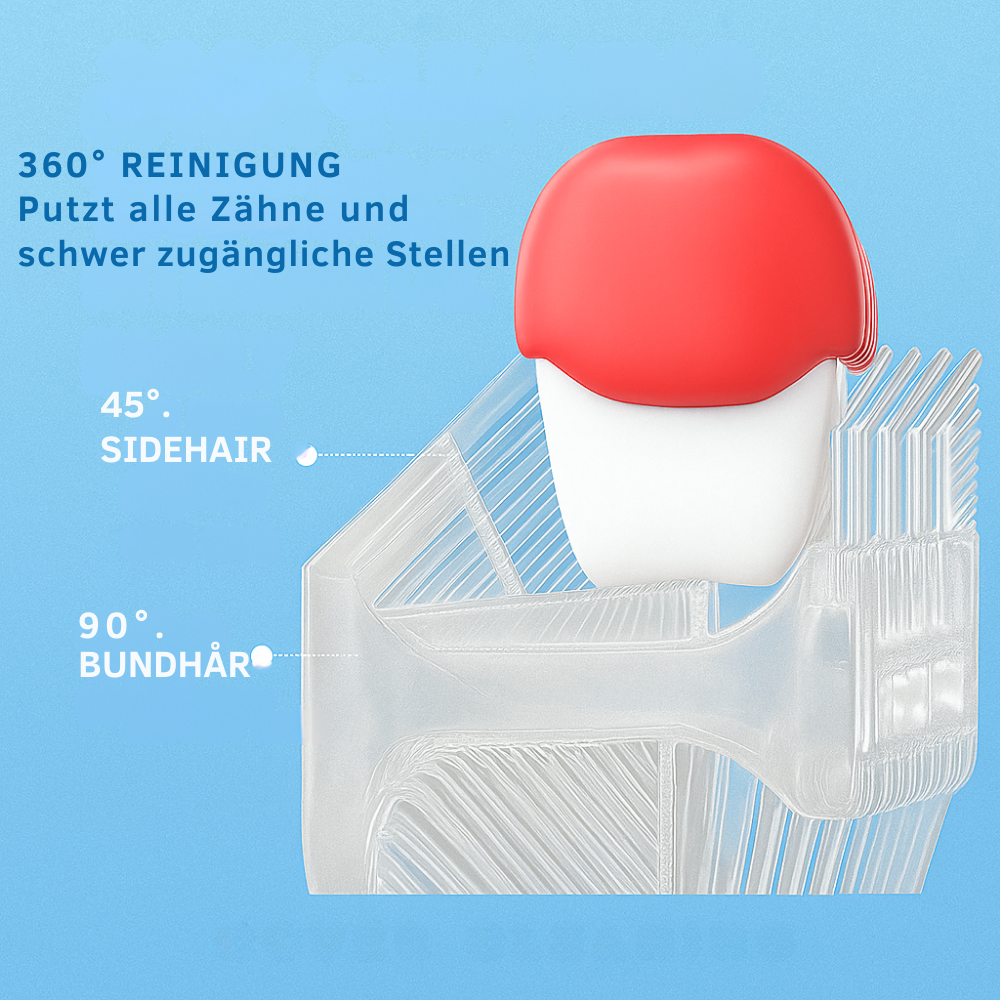KiddoBrush™ | U-förmige 360°-Zahnbürste für Kinder – Spaß, einfach und effektiv beim Zähneputzen.
