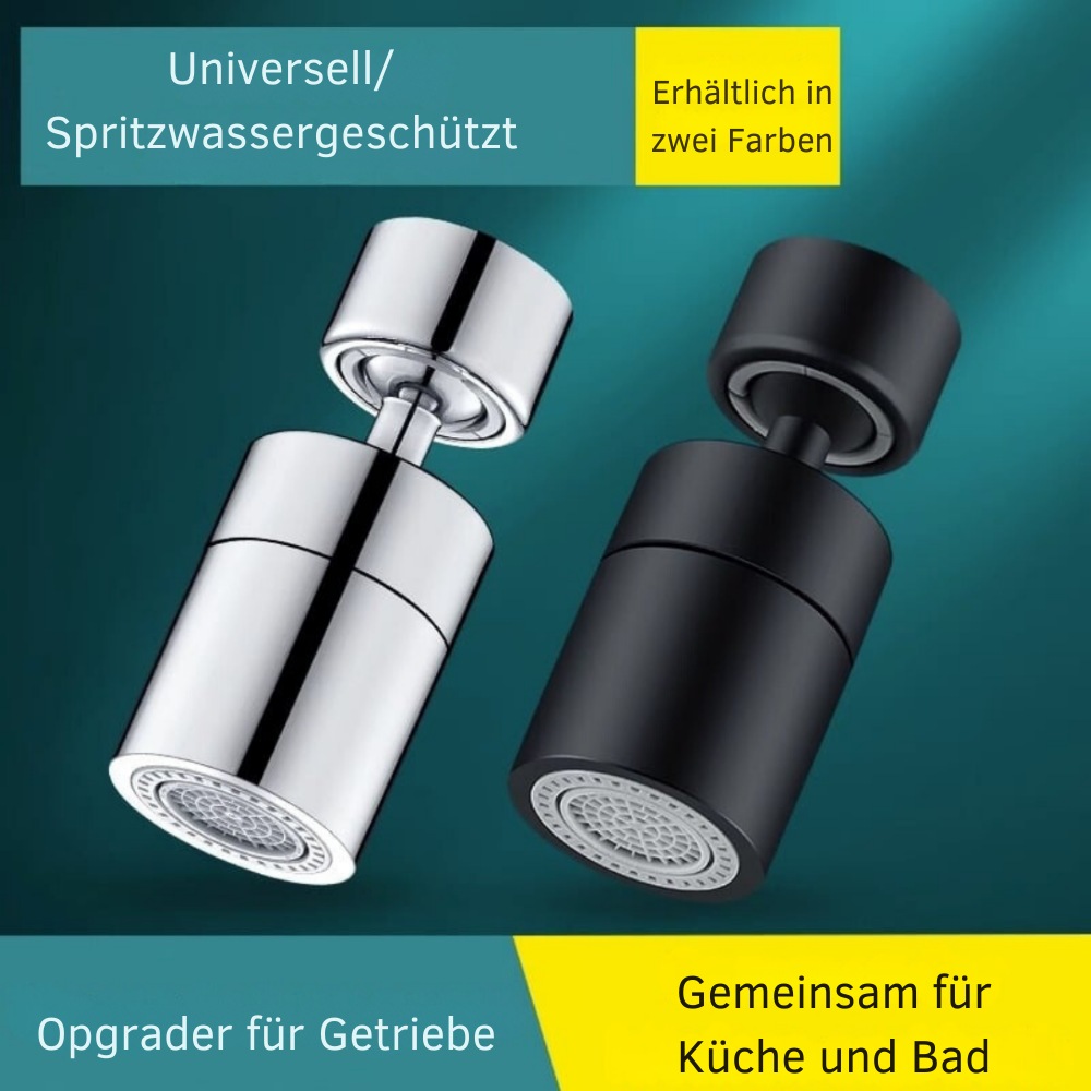 FlexiFlow™ | 360° Wasserhahnverlängerung – Flexibler und praktischer Wasserfluss für jedes Spülbecken