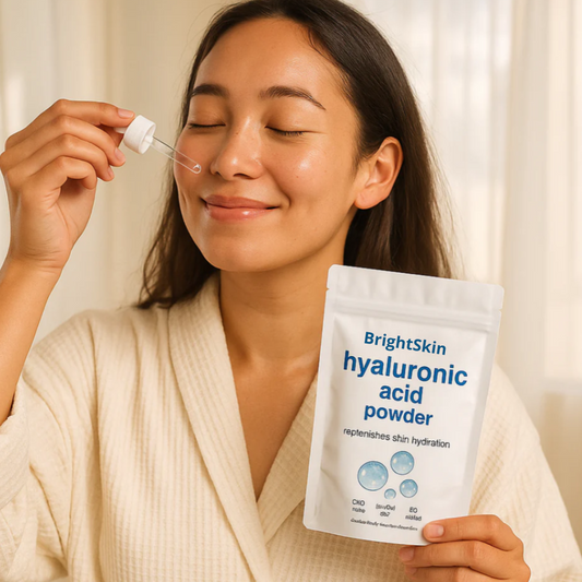 BrightSkin™ | Stellen Sie Ihr eigenes Hyaluron-Serum her. Rein. Strahlend. Revitalisierend.