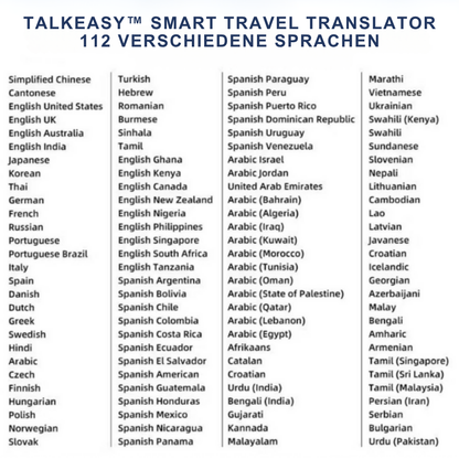 TalkEasy™ | Dein ultimativer Reiseübersetzer in Taschenformat!