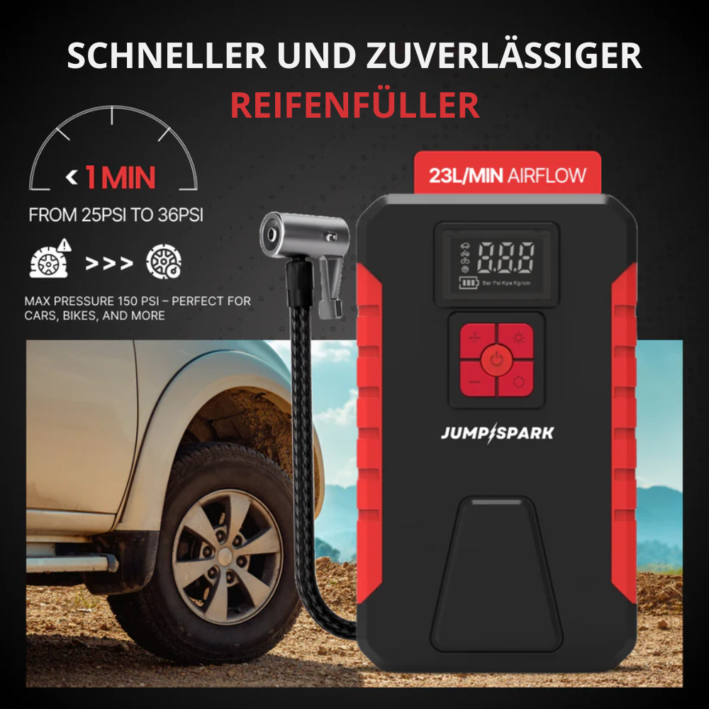 JumpSpark™ | Das wichtigste Notfallwerkzeug für jeden Autobesitzer
