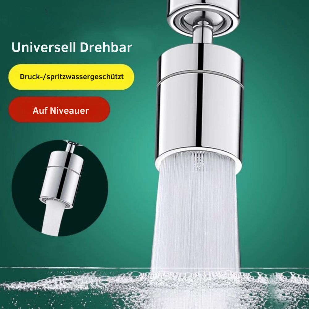 FlexiFlow™ | 360° Wasserhahnverlängerung – Flexibler und praktischer Wasserfluss für jedes Spülbecken
