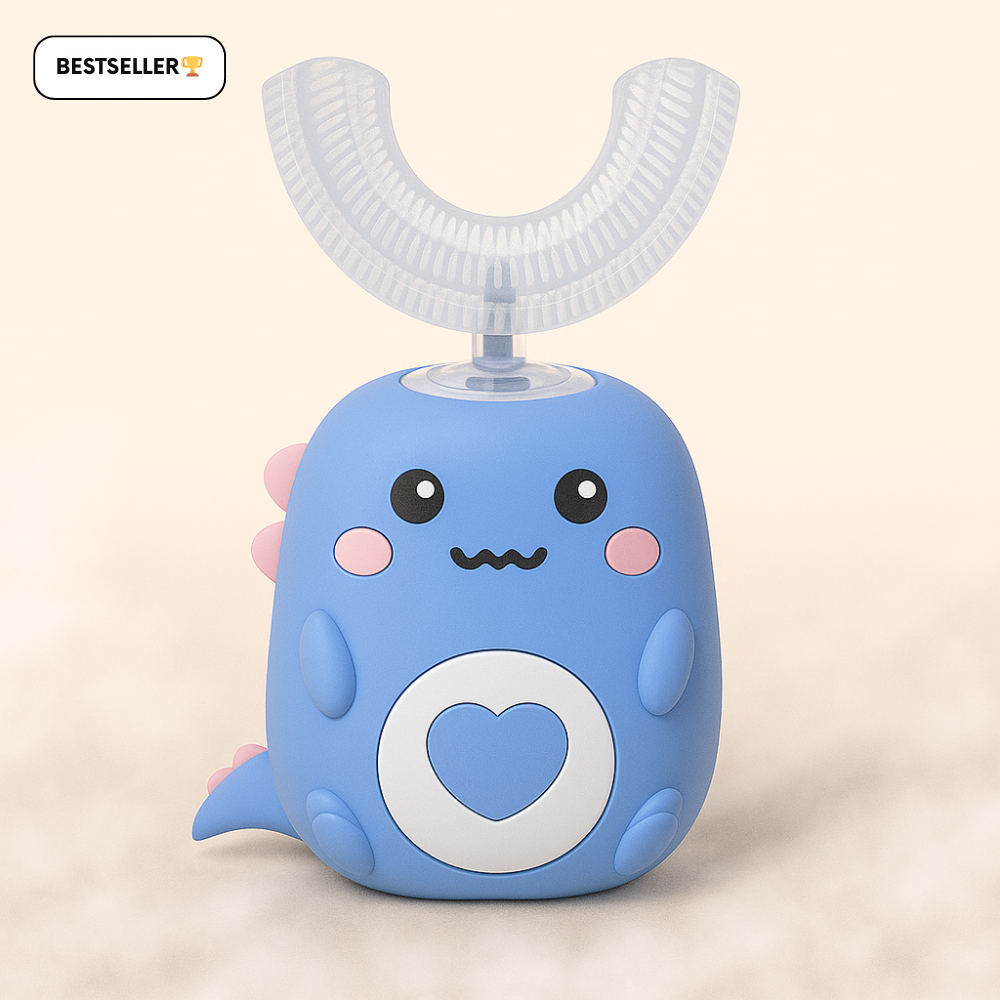KiddoBrush™ | U-förmige 360°-Zahnbürste für Kinder – Spaß, einfach und effektiv beim Zähneputzen.