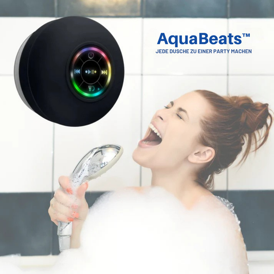 AquaBeats™  | verwandelt deine Dusche in ein Konzert mit kraftvollem Sound und einer LED-Lichtshow.