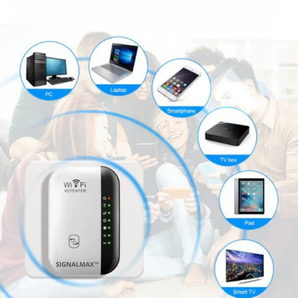 SignalMax™ | Verstärken Sie Ihr WiFi-Signal mit einem Wireless-Repeater