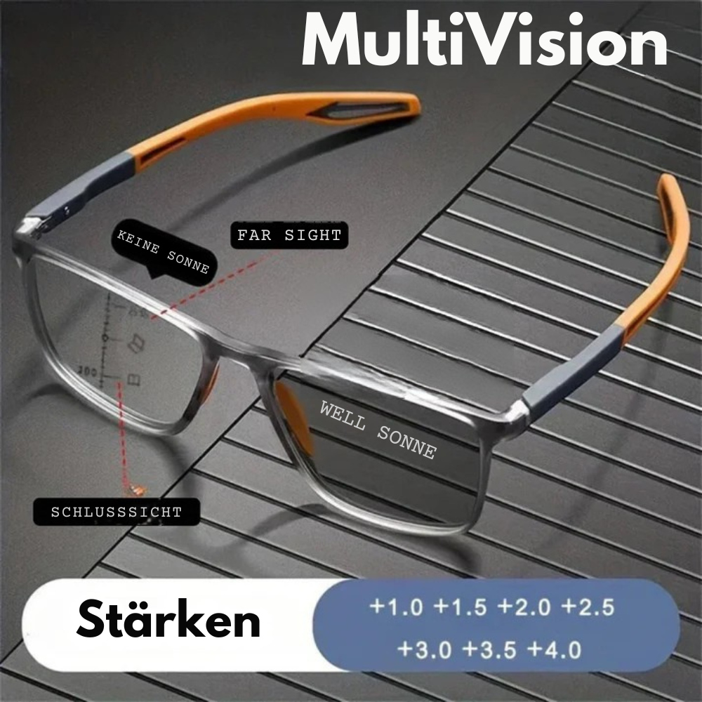 MultiVision™ | Multifokale flexible Lesebrille und Sonnenbrille
