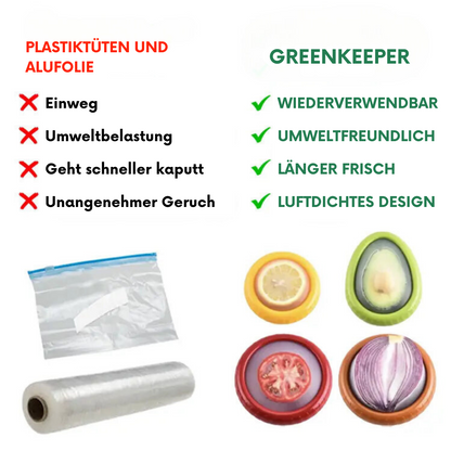 GreenKeeper™ | Obst- und Gemüsebehälter mit Silikonverschluss