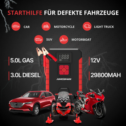 JumpSpark™ | Das wichtigste Notfallwerkzeug für jeden Autobesitzer