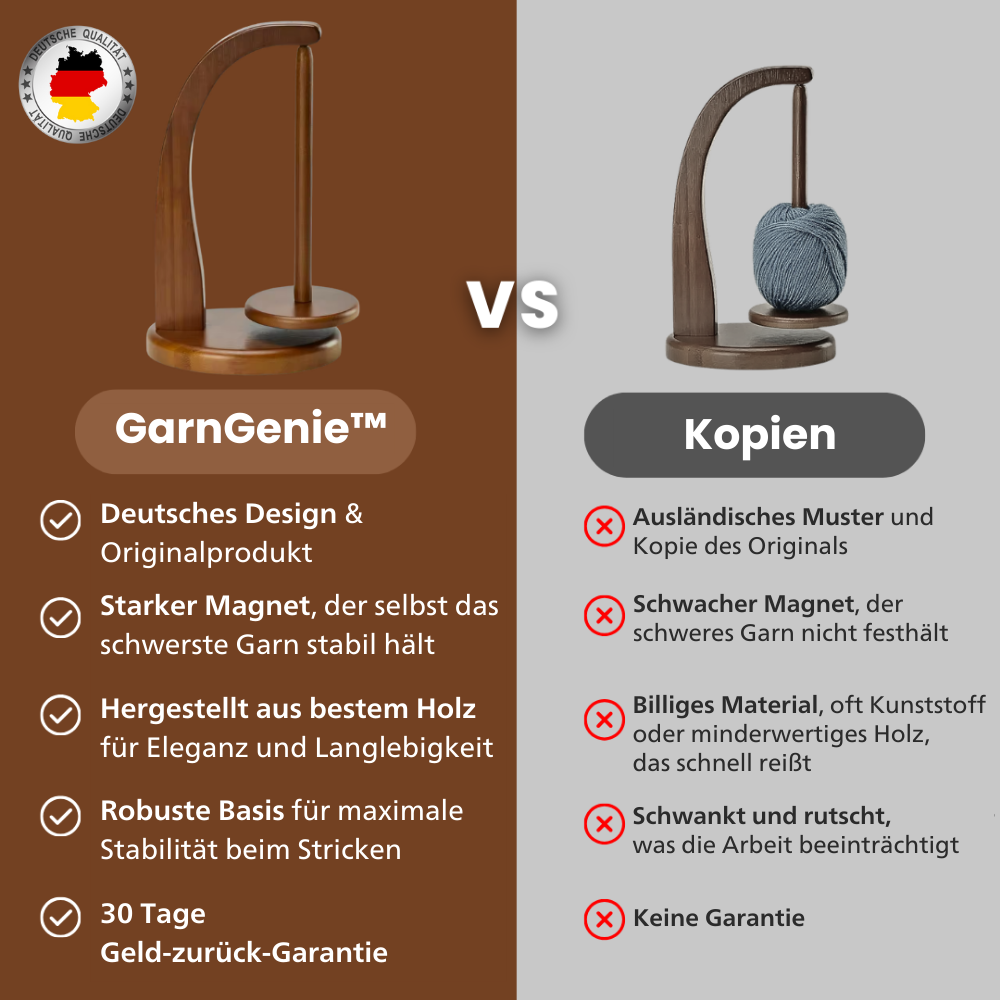 GarnGenie™ | Hochwertiger Garnhalter mit starkem Magneten