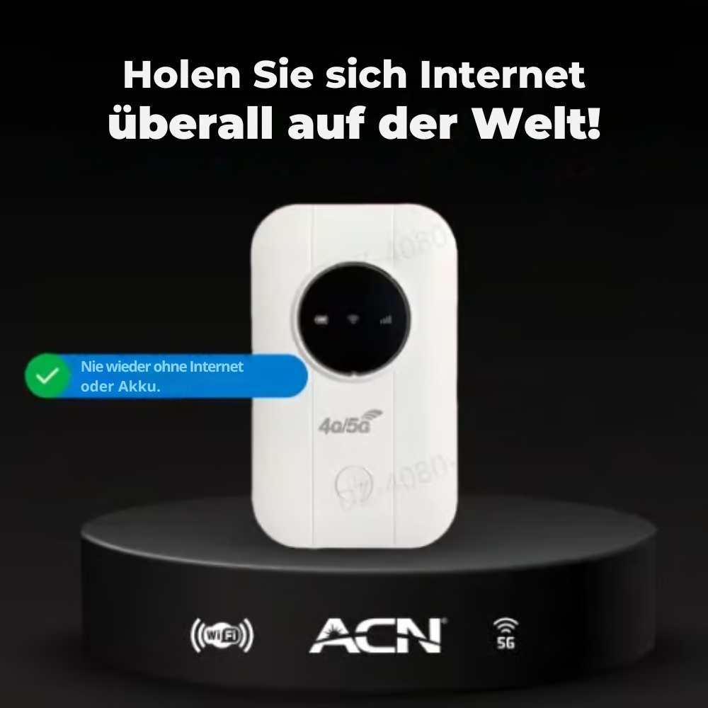 PocketWifi™ | HOLEN SIE SICH UNBEGRENZTES INTERNET ÜBERALL AUF DER WELT!