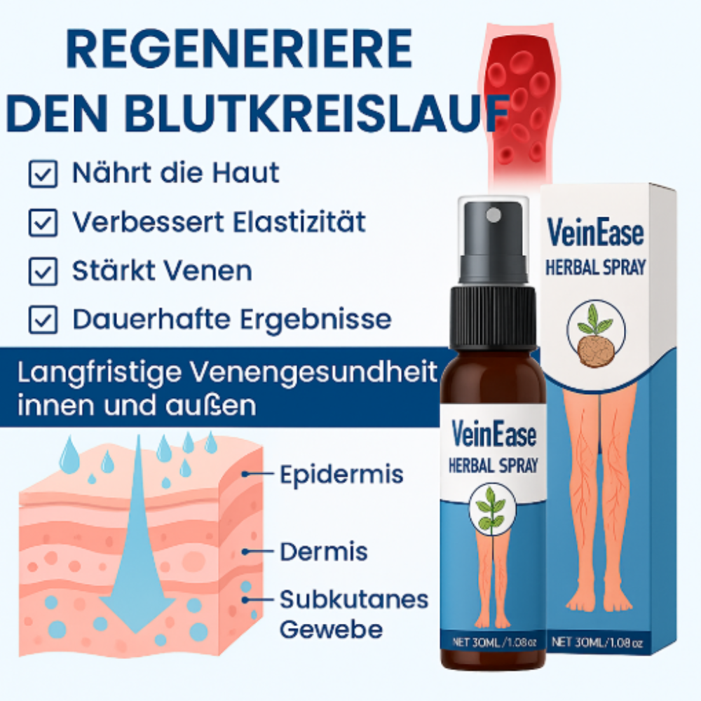 VeinEase™ | Natürliche Unterstützung für gesunde Venen und verbesserte Durchblutung