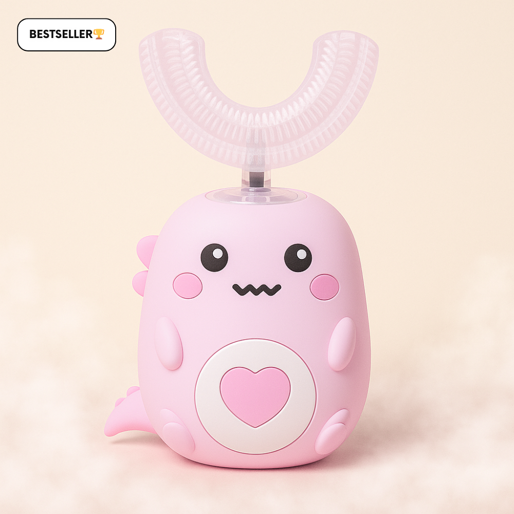 KiddoBrush™ | U-förmige 360°-Zahnbürste für Kinder – Spaß, einfach und effektiv beim Zähneputzen.