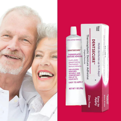 DentSecure™ Adhesive - Der thermoplastische Prothesenkleber, der Ihre Zähne 4 Tage lang hält, ohne zu versagen.