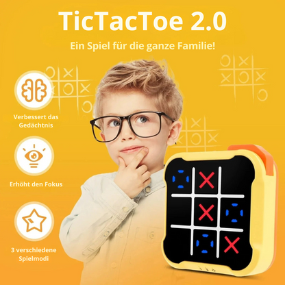 TicTacToe™ 2.0 | Tragbares Memory-Spiel für Kinder und Erwachsene