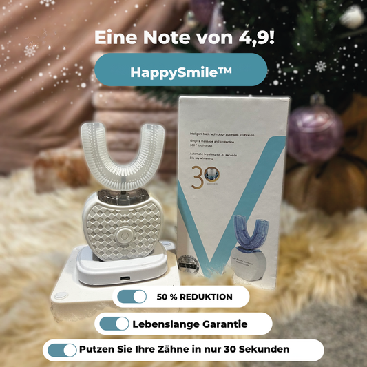 HappySmile™ | Schnelle und einfache Zahnbürste in unter 30 Sekunden!