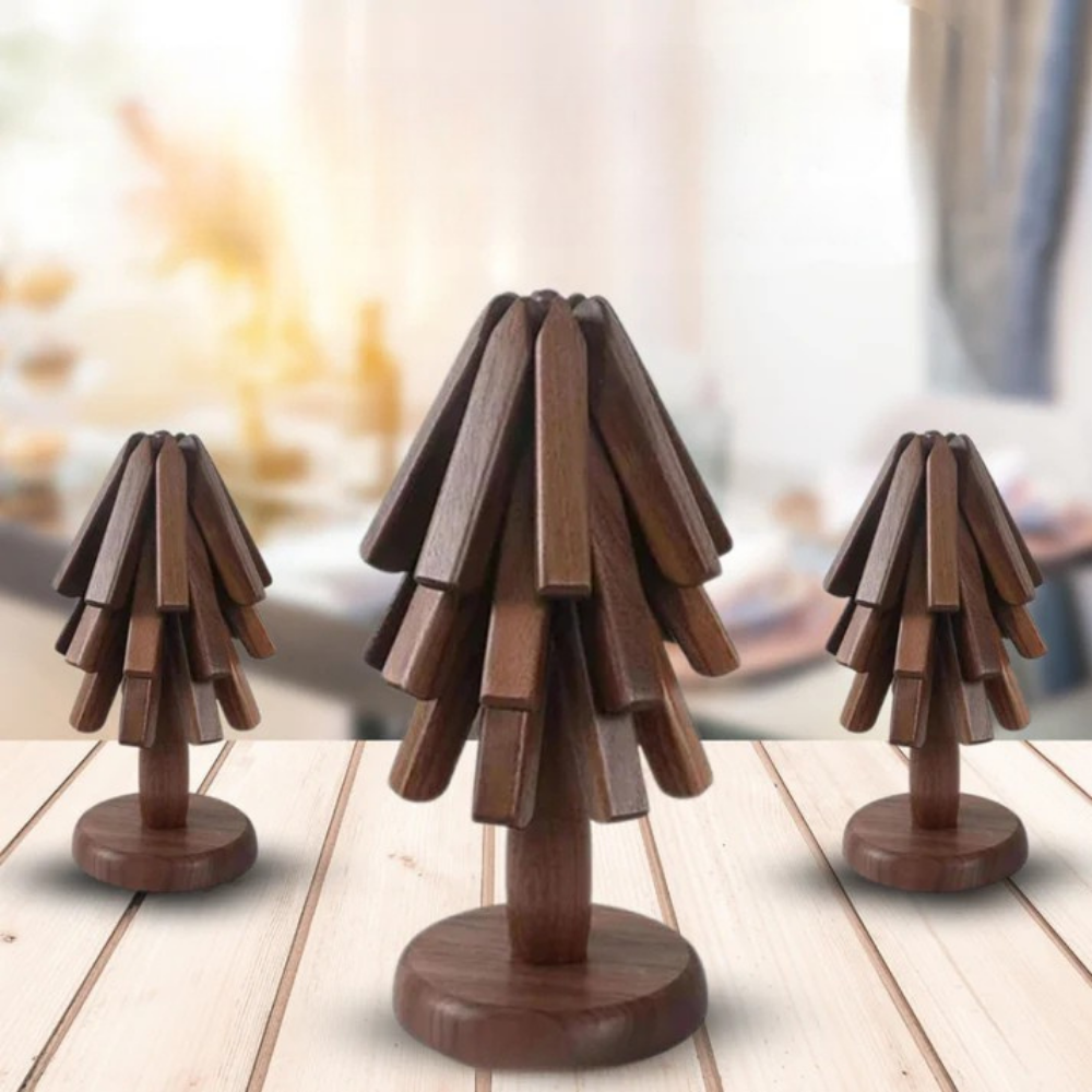 TopfTree™ | Handgefertigter Untersetzer aus Holz