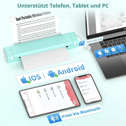 PocketPrint Pro™ | Tragbares Drucken, nie wieder Tinte verwenden